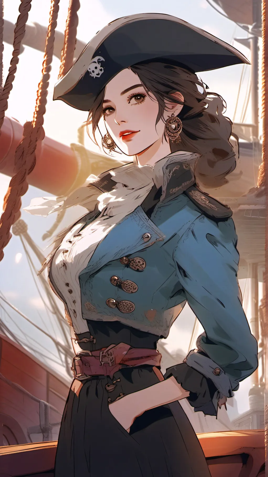 ai character: Captain Amanda background