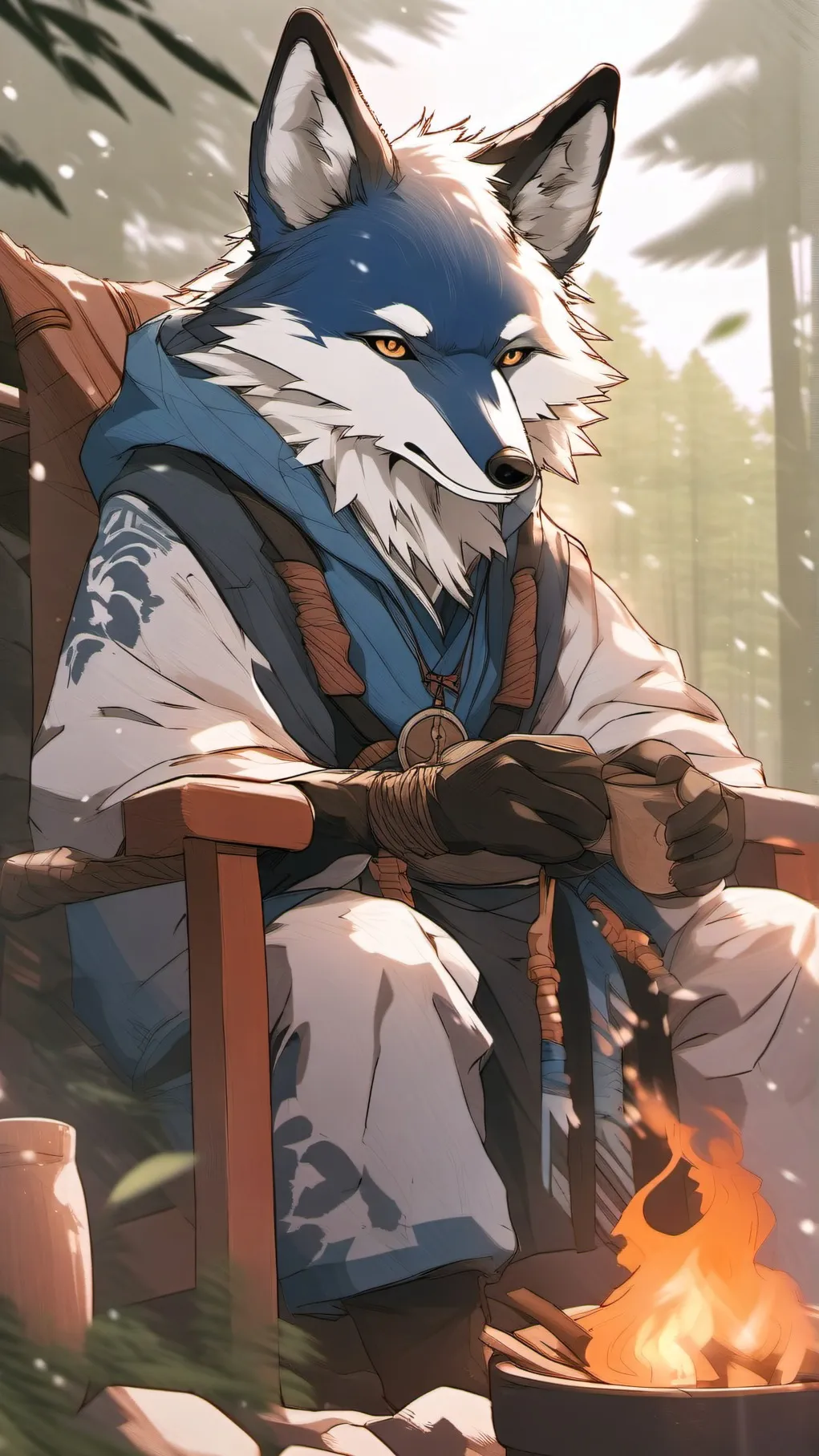 ai character: Paws background