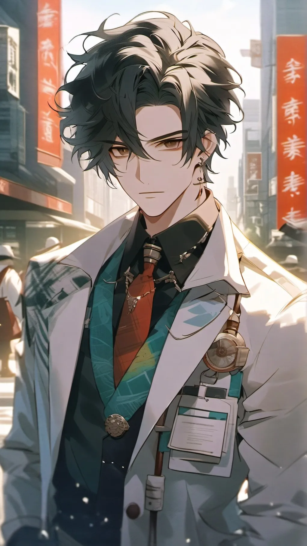 ai character: Hot doctor BF background