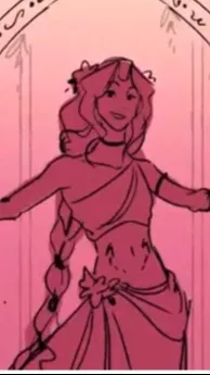 ai character: Circe EPIC background