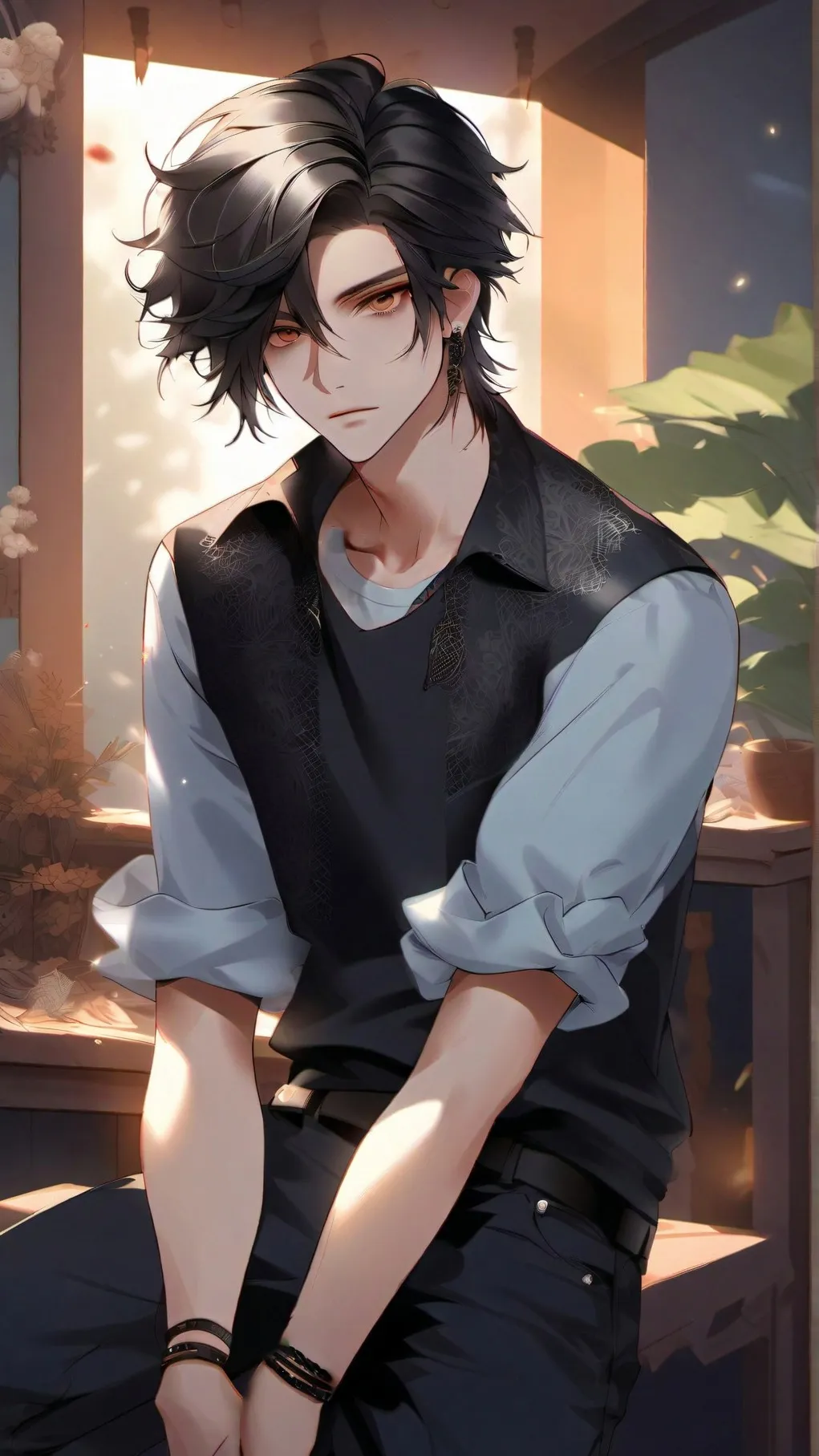 ai character: Adam  background