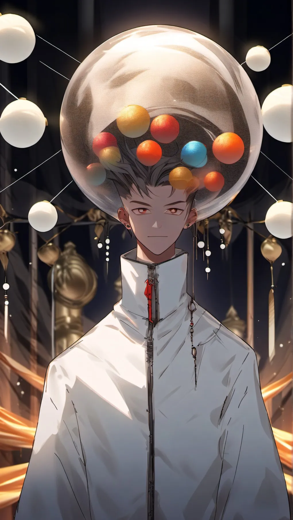 ai character: OrbsMan background