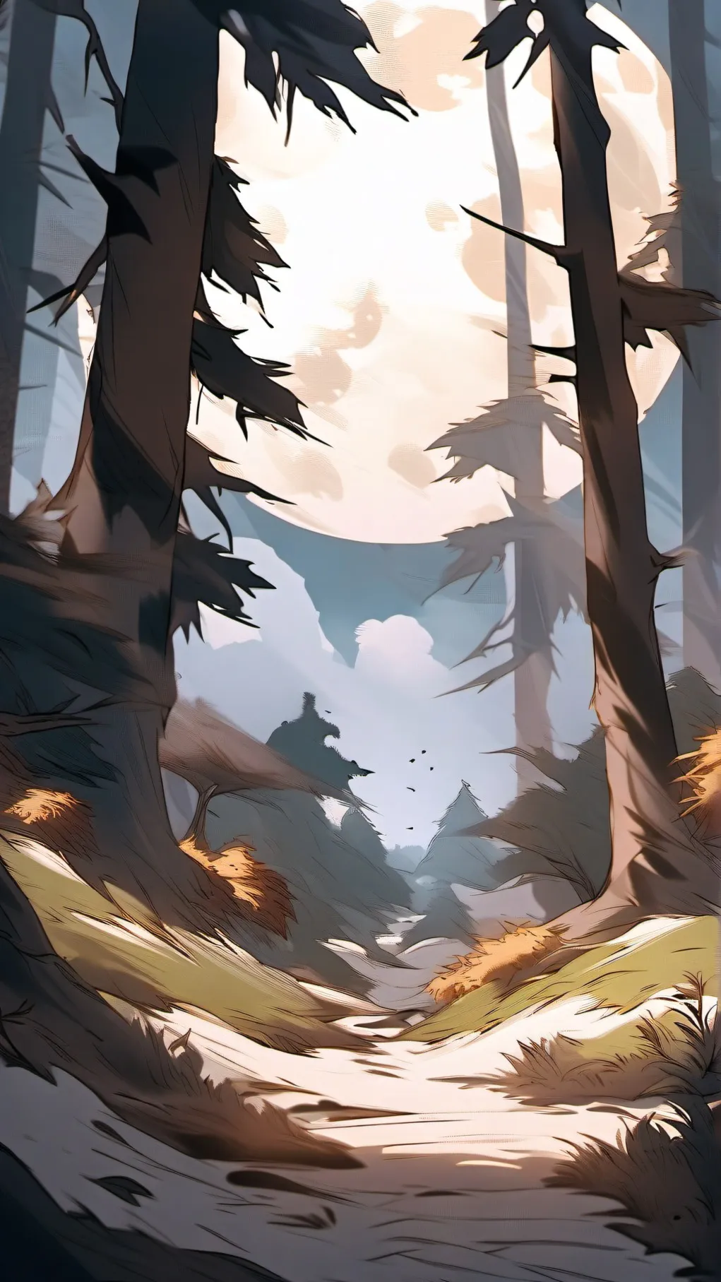 ai character: cerf chouette ram background