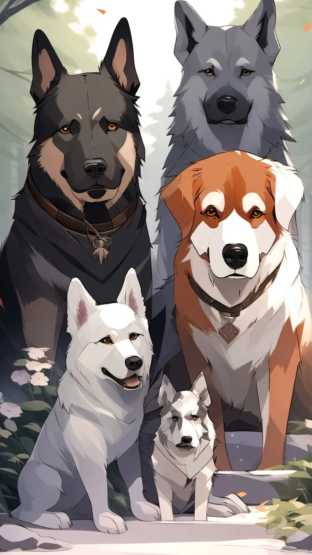 ai character: Dog life background