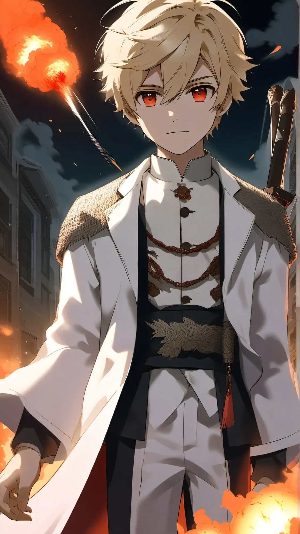 ai character: bakugo  background