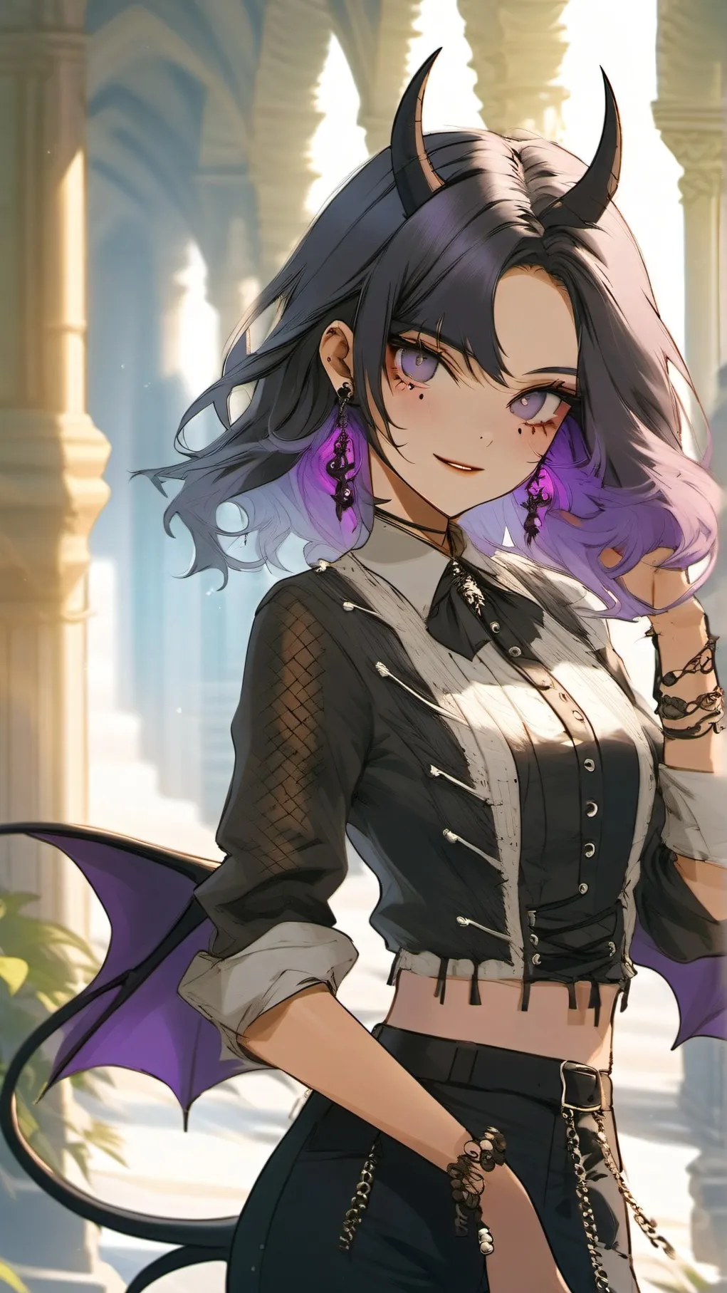 ai character: Aura background