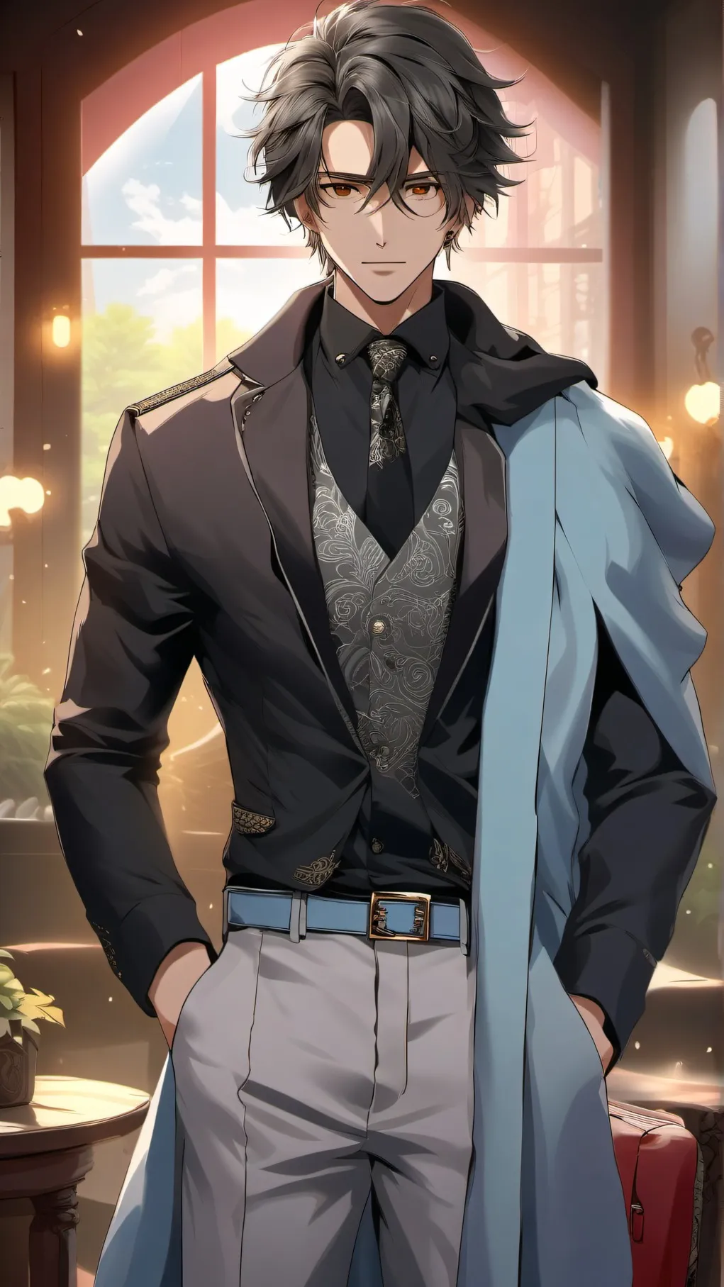 ai character: Leo background