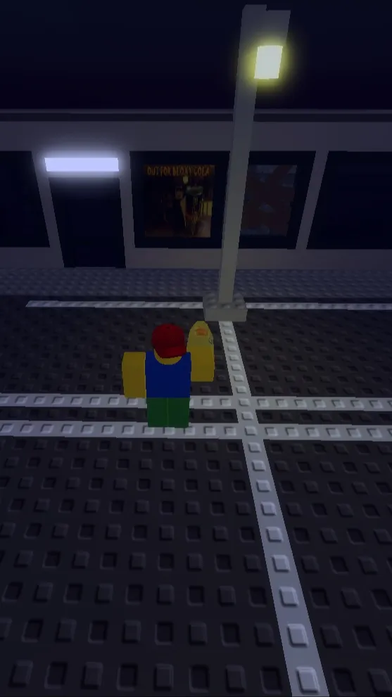 ai character: SNACKCORE STORE background