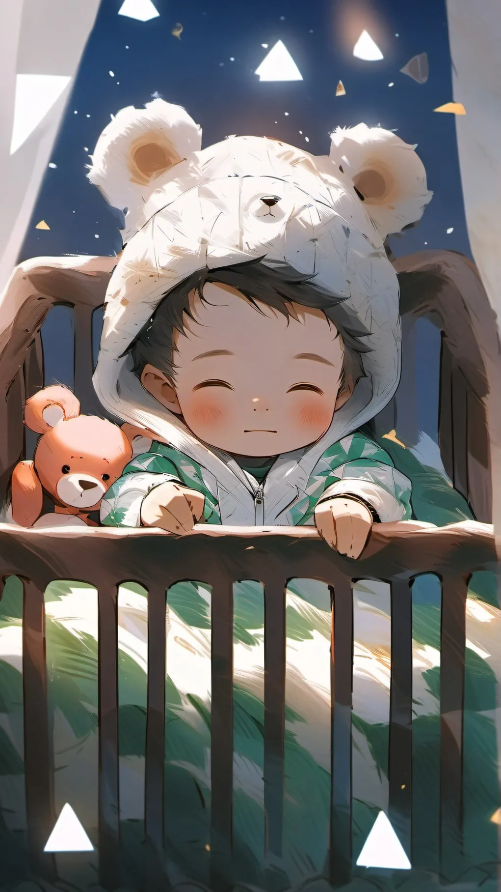 ai character: baby Aaron  background