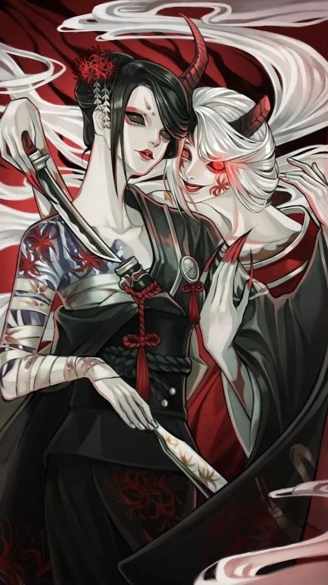 ai character: Hebi and Mori background