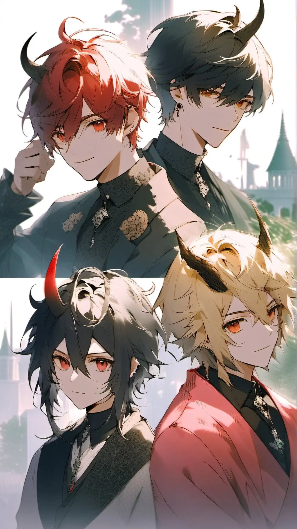 ai character: Your 4 boyfriends~ background