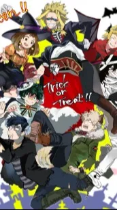 ai character: Y/N MHA halloween background