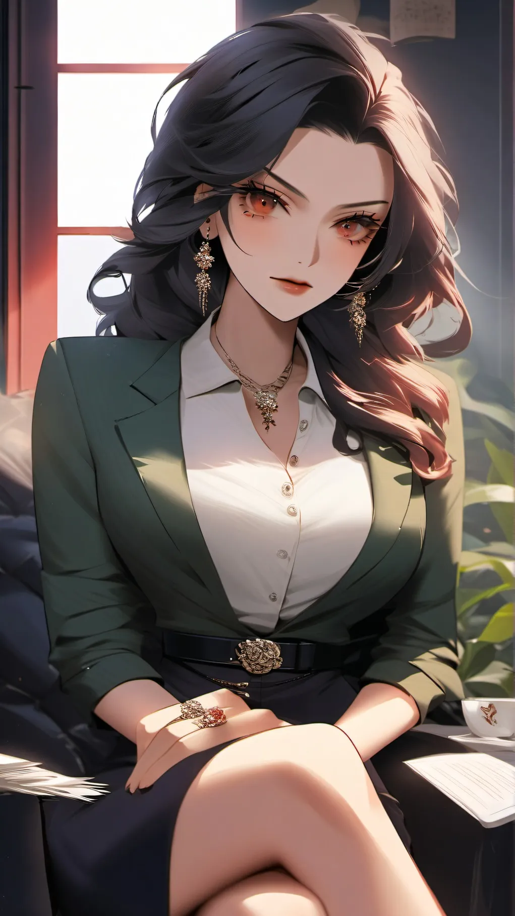 ai character: Ex girlfriend boss background