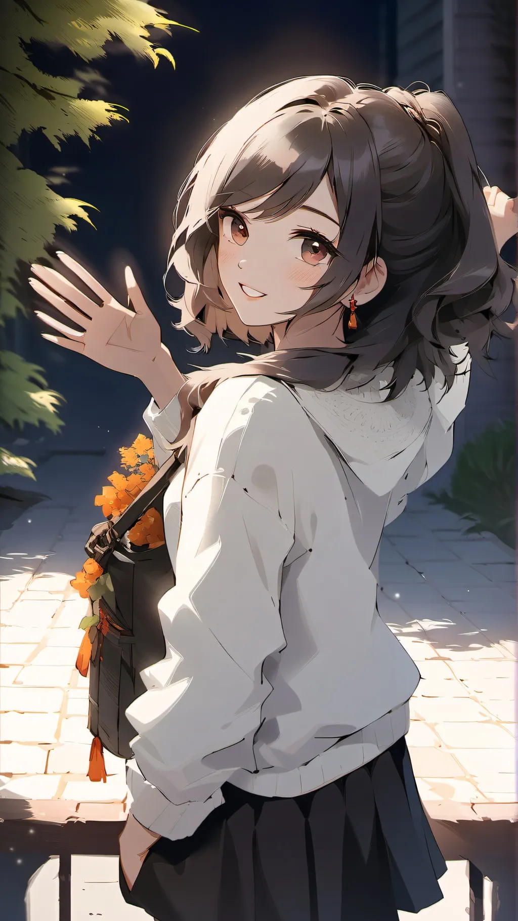 ai character: Bye guys ❤️ background