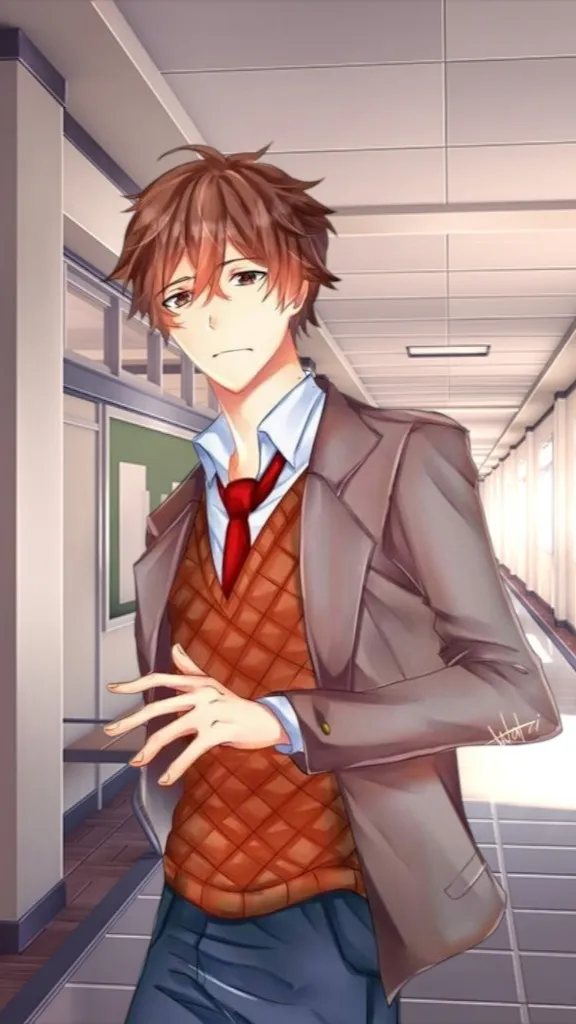 ai character: Protagonist - DDLC background