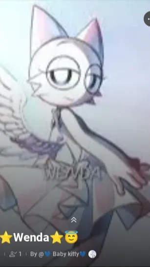 ai character: 💙 Baby kitty💙 background