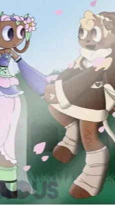 ai character: 🎀Cocoa & bassie🎀 background