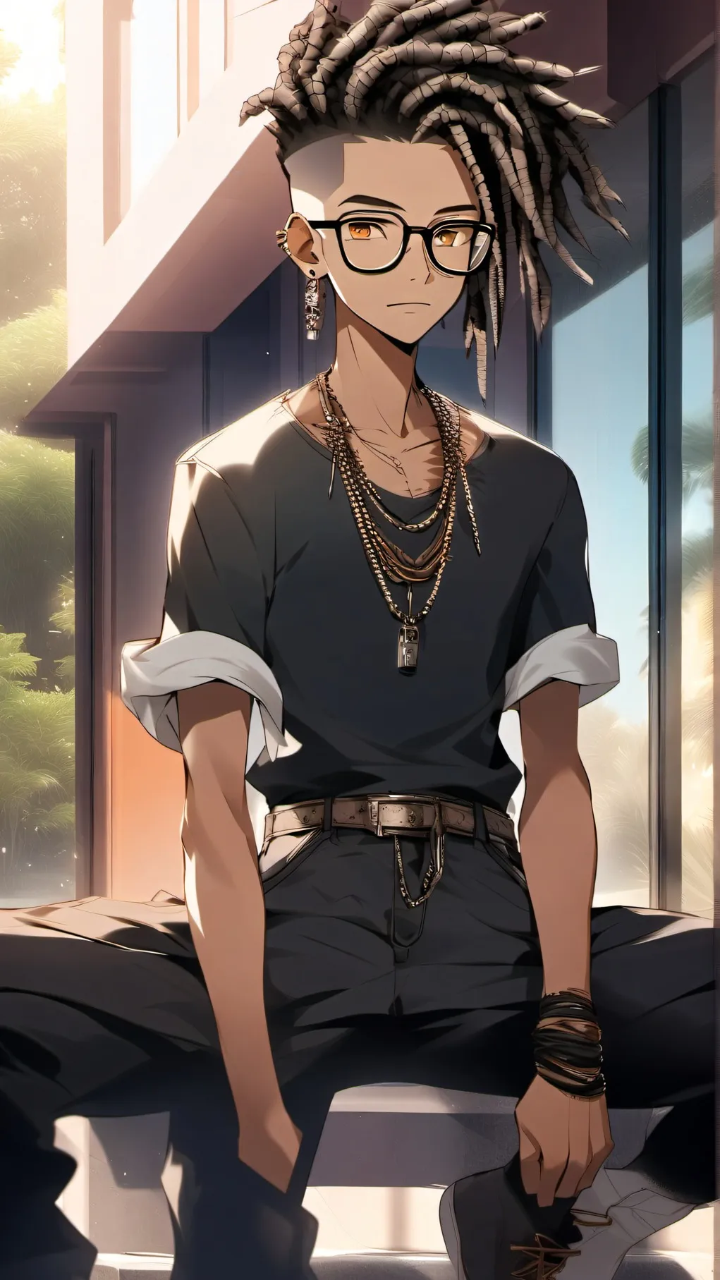 ai character: Blu background