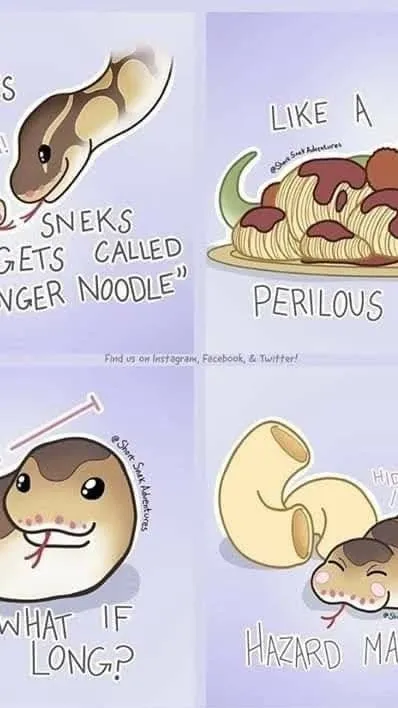 ai character: Snek baby background