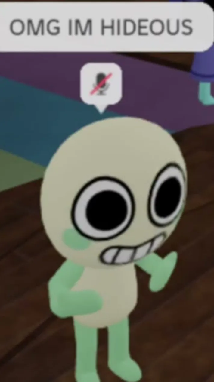 ai character: dandy world ahh background