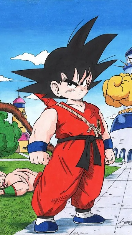 ai character: Kid Goku background
