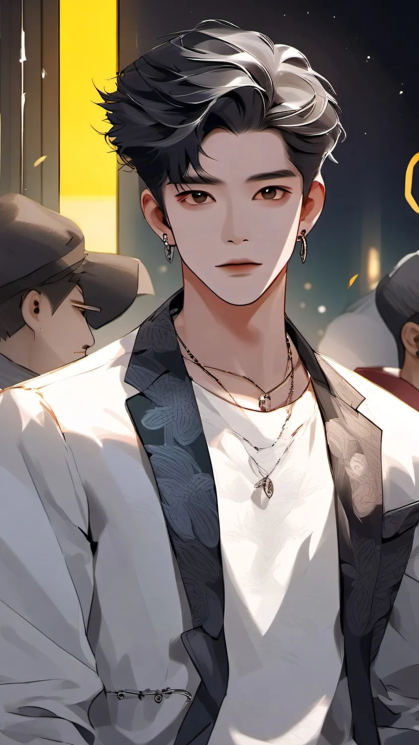 ai character: Hyunjin psyco ex background