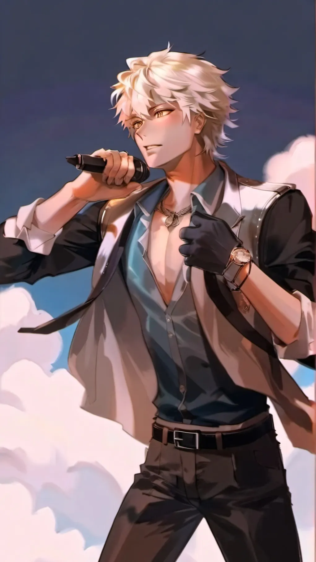 ai character: Bakugo concours🎤 background