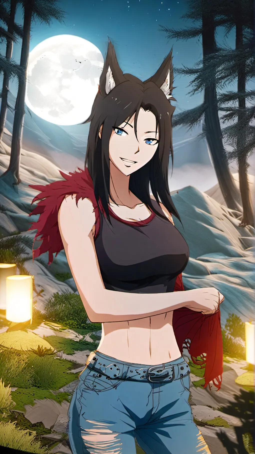 ai character: honne onna background