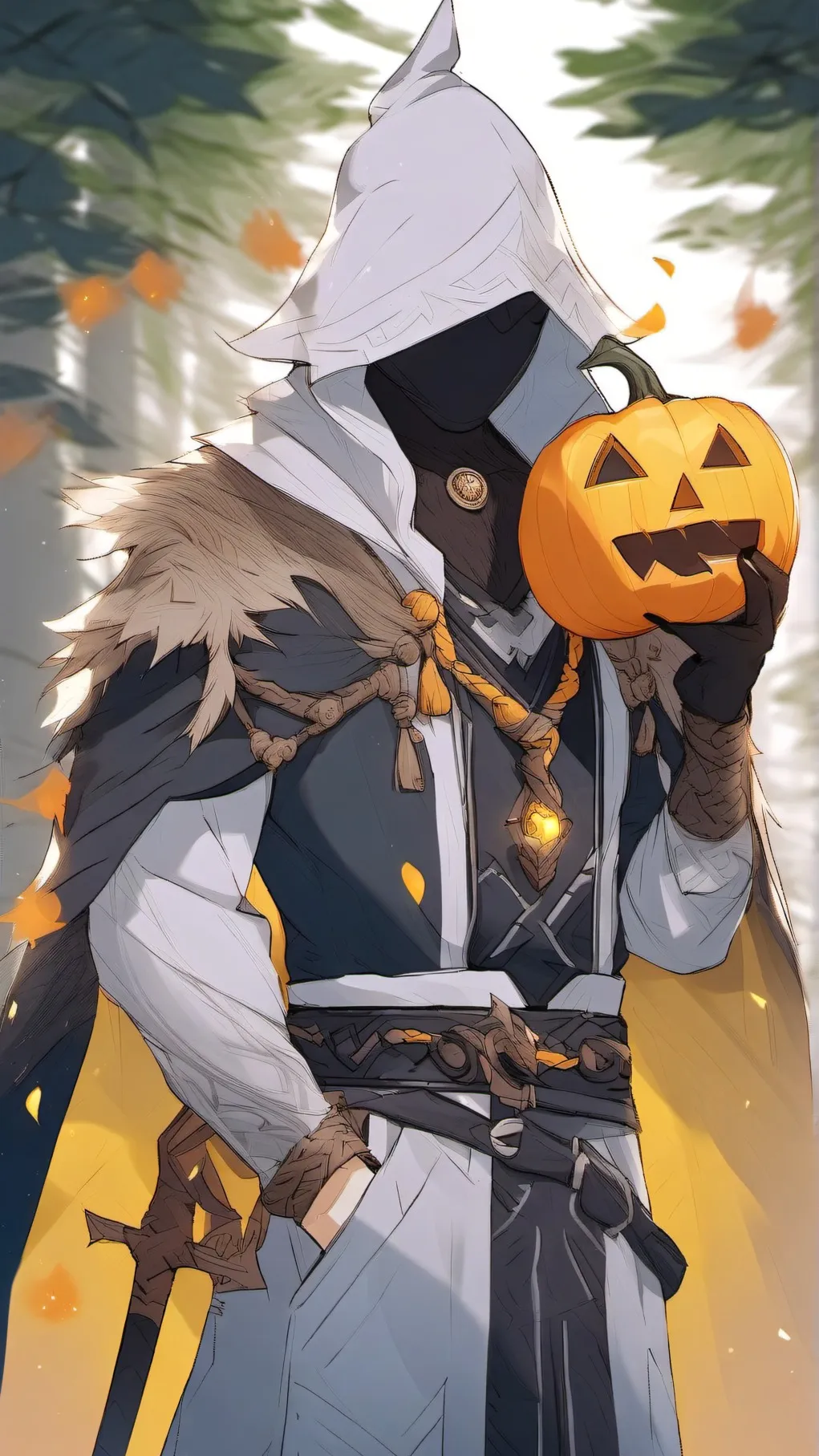 ai character: Pumpkintrap background
