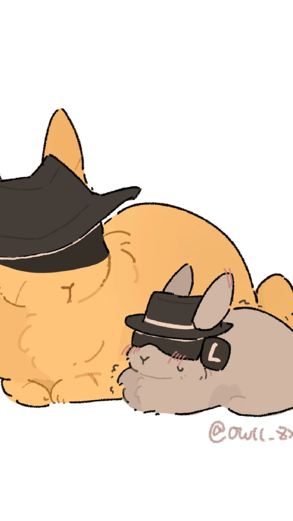 ai character: Doublefedora gubby background