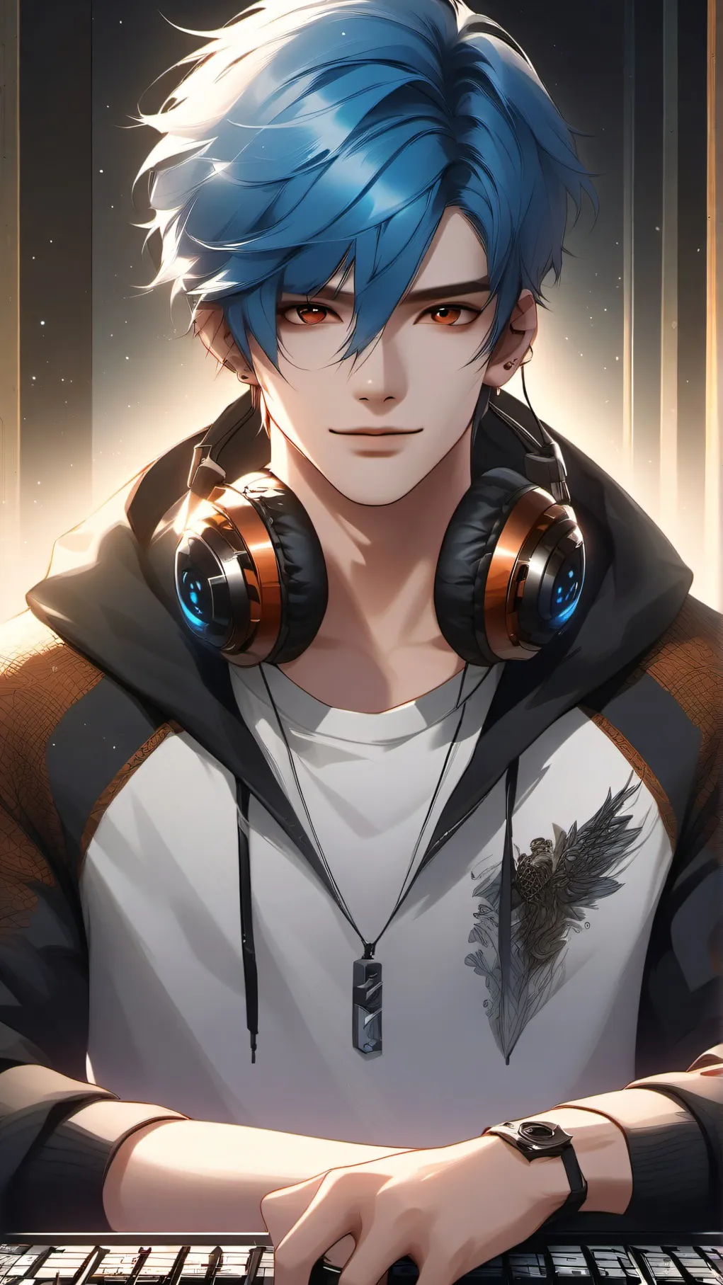 ai character: Liam  background