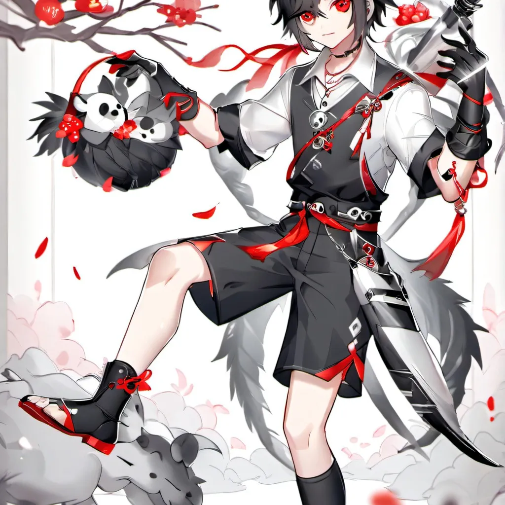 chat with ai character: red wolf