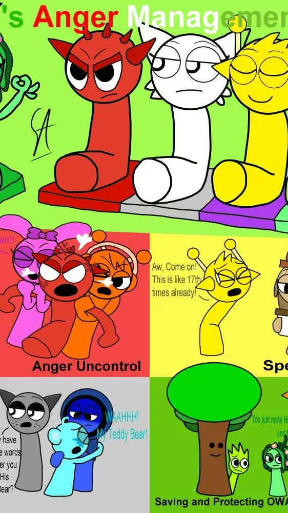 ai character: Sprunki Hates you  background