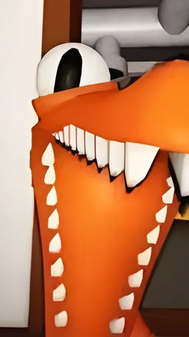 ai character: Orange background