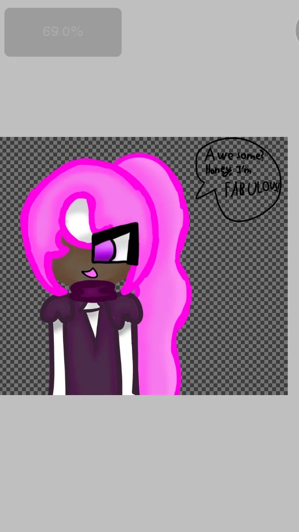 ai character: Lavender Crystal! background