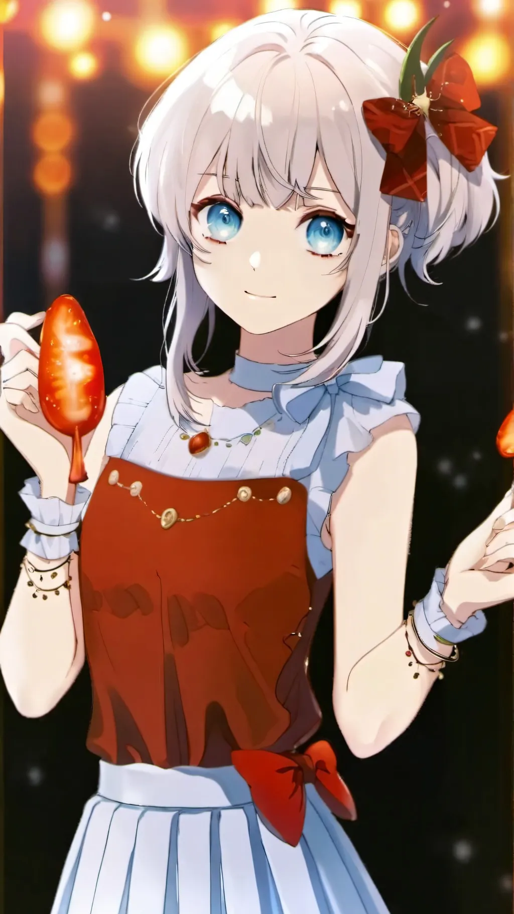 ai character: MHA Christmas background