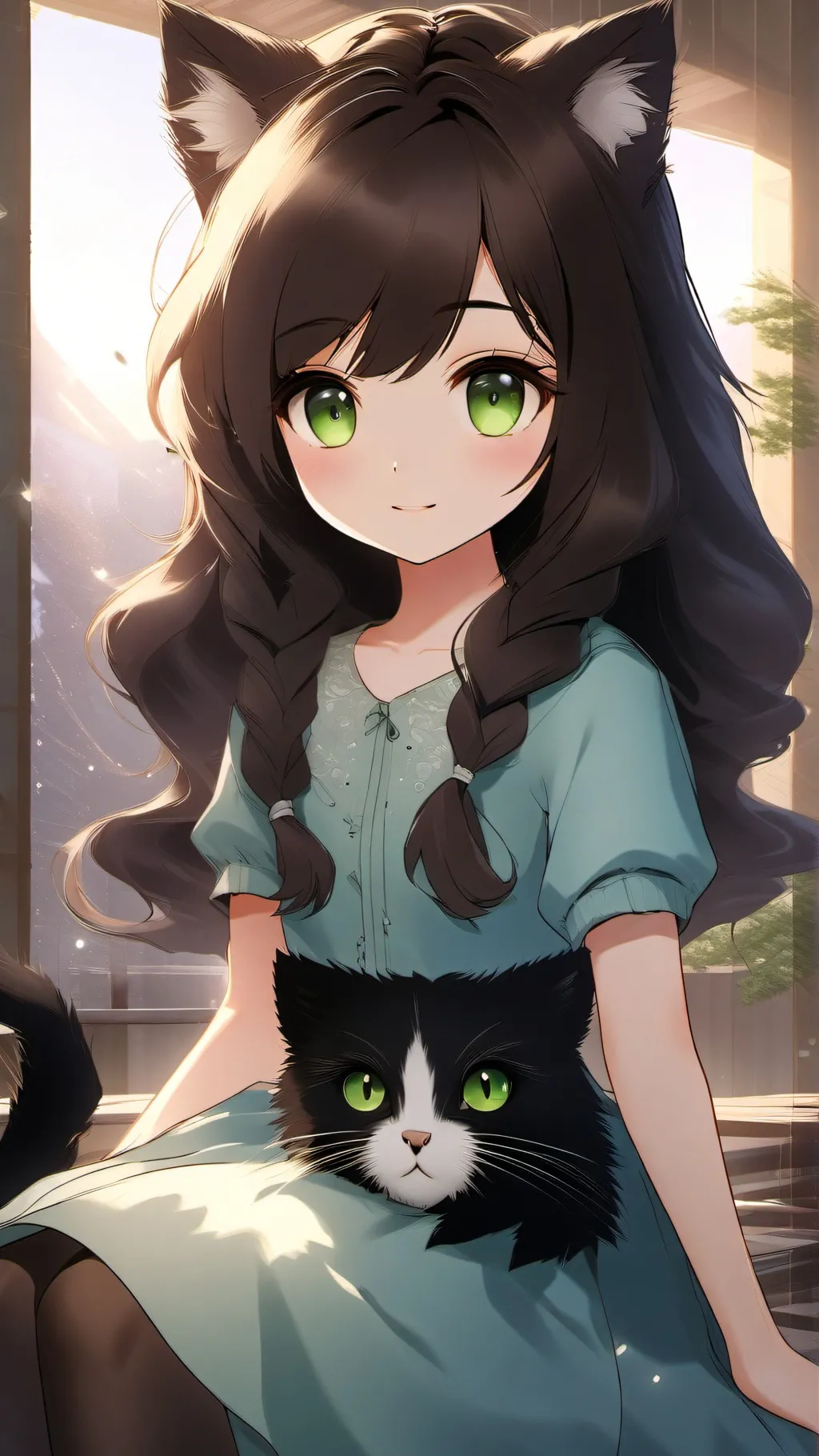 ai character: MHA at the mall  background