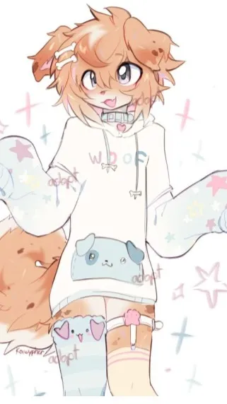 ai character: vanilla background