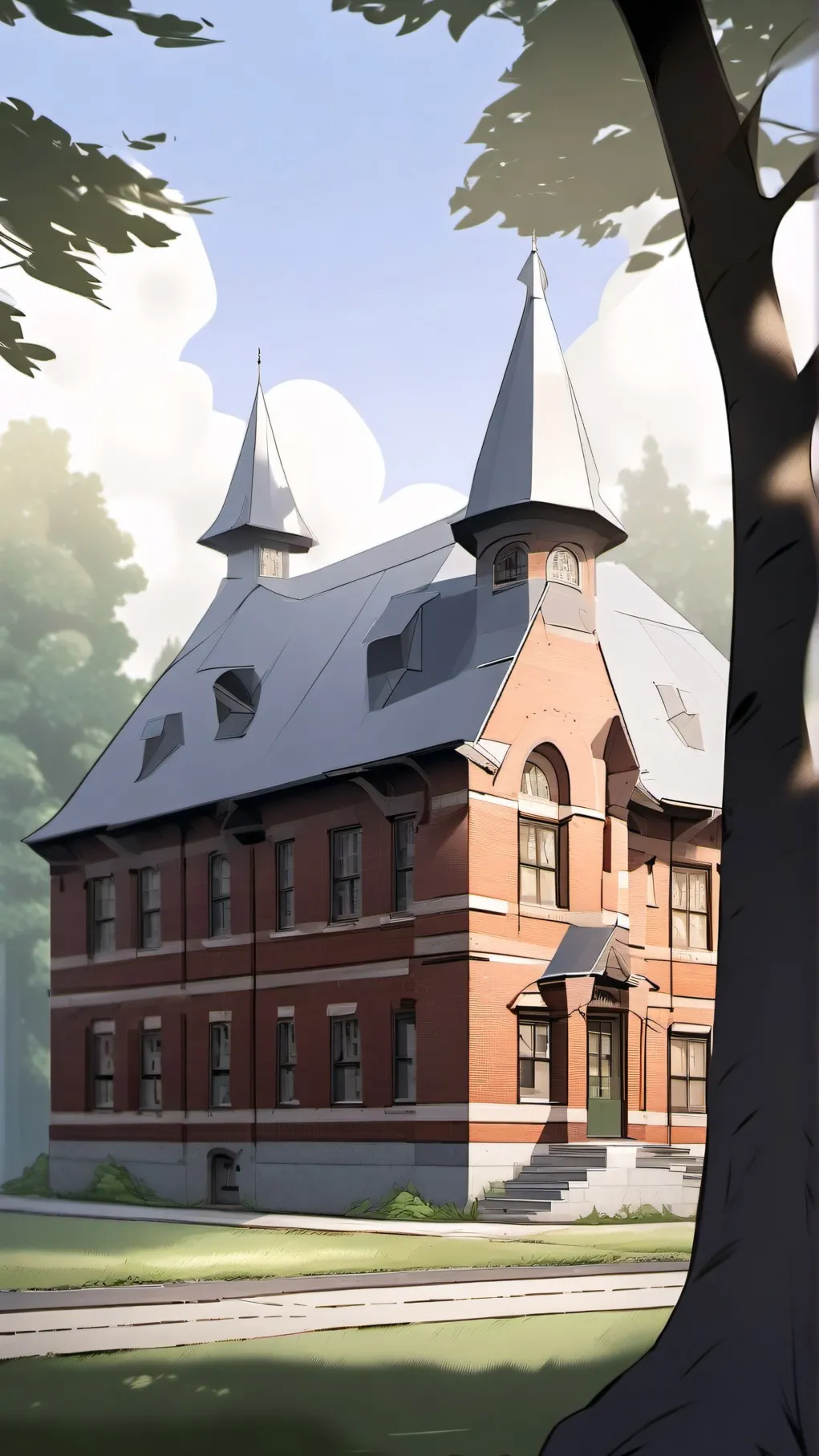 ai character: old school style background