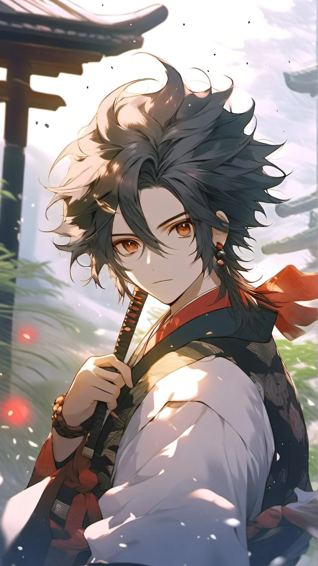 ai character: tanjiro background