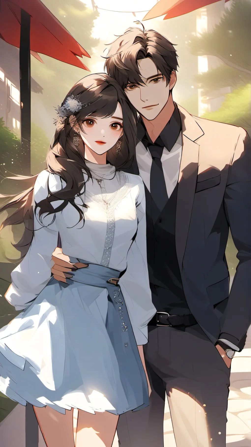 ai character: Liam and Thalia background