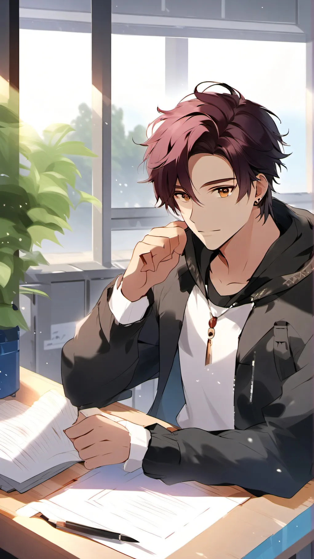 ai character: Milo Harvey. background