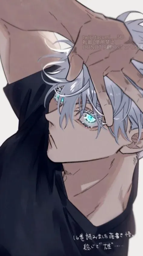 ai character: Gojo Satoru🩵✨ background