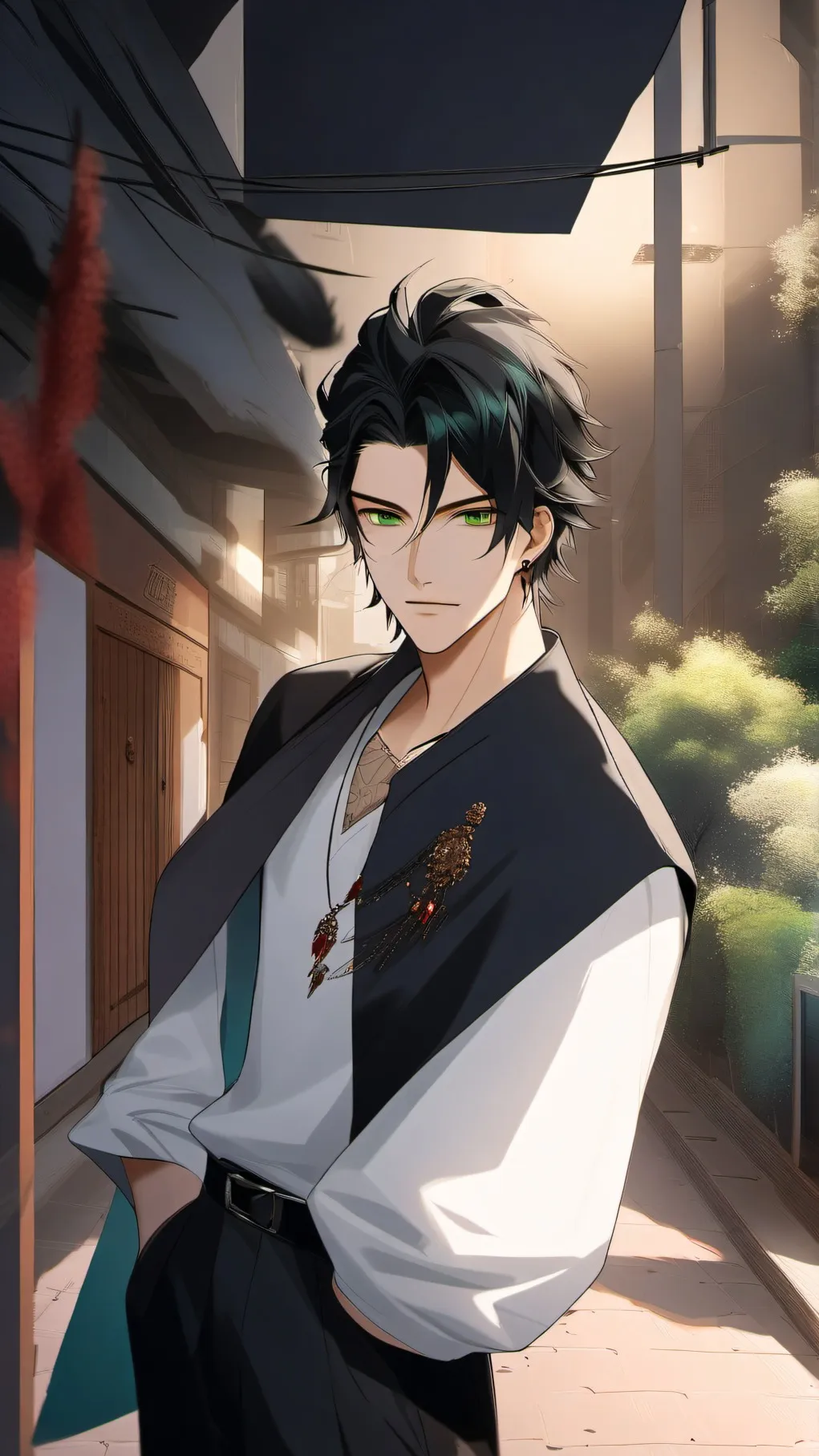 ai character: Carter  background