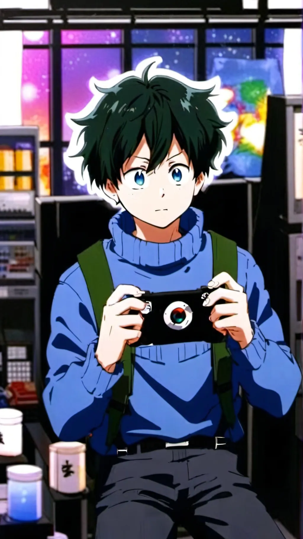 ai character: Deku background