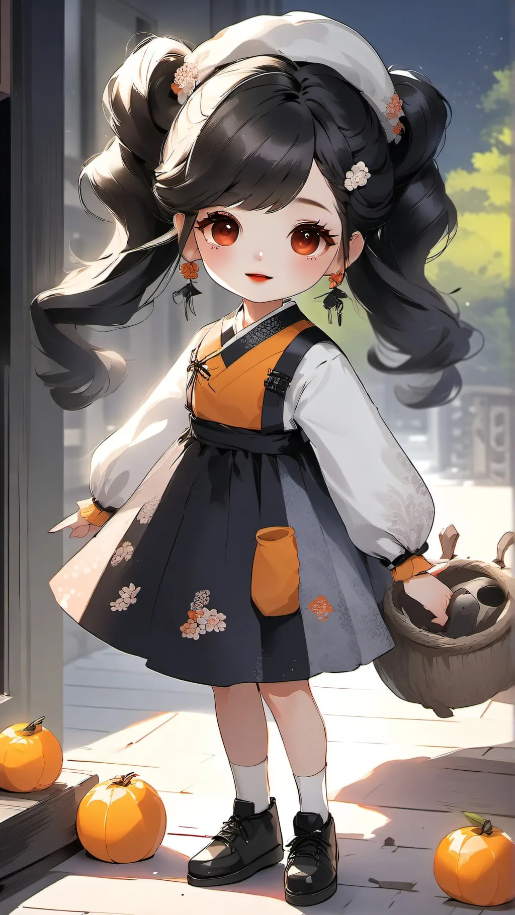 ai character: MD x Squid Games background