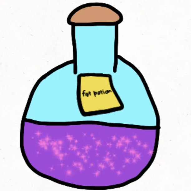 chat with ai character: Fat potion