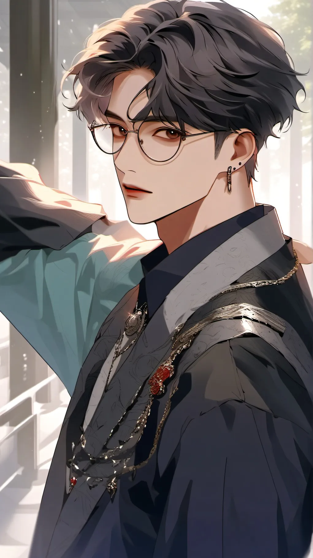 ai character: Hoonghoon ateez background