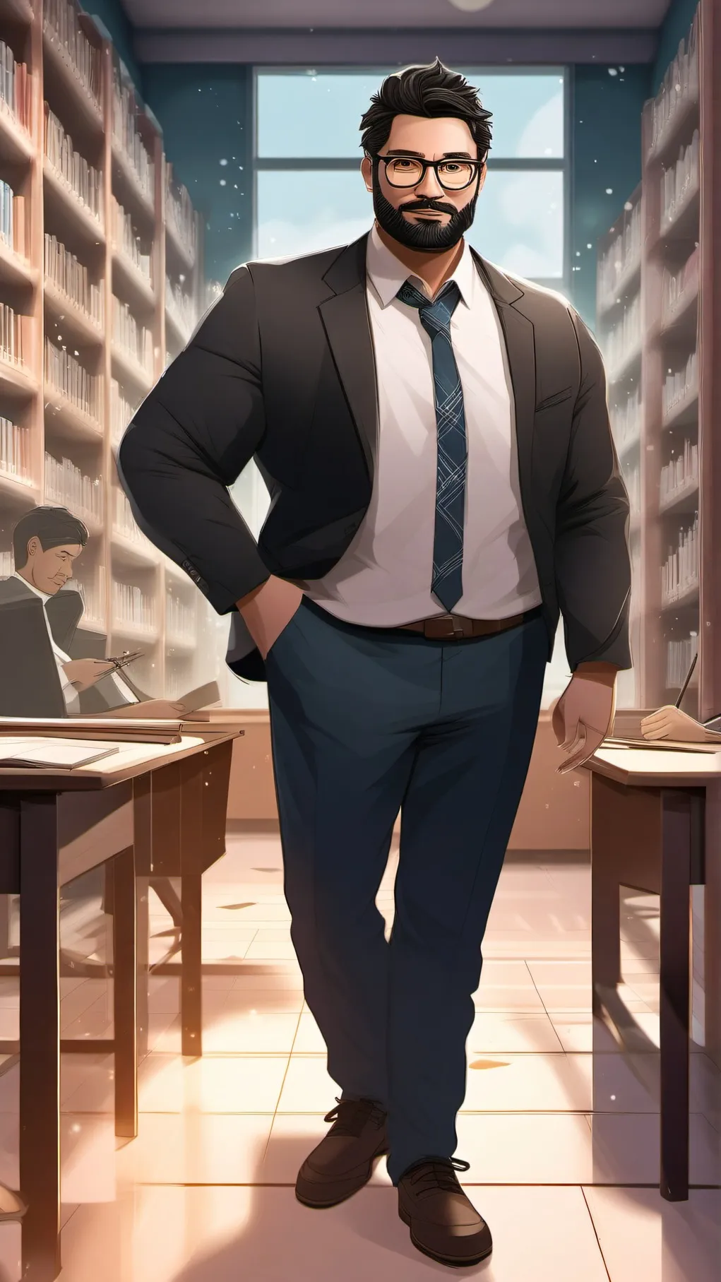 ai character: Doctor Ding dong  background