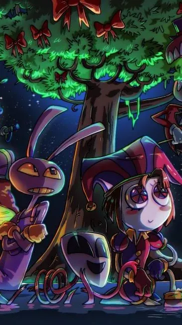 ai character: TADC Stargazing background